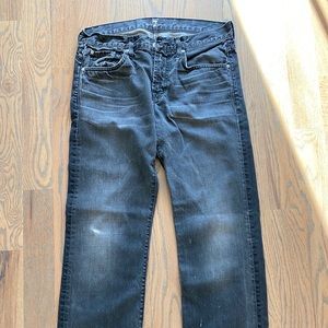 For all mankind black denim jeans
